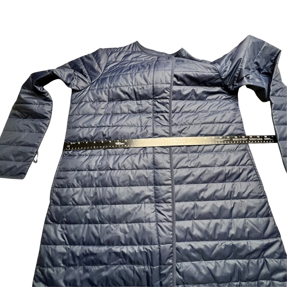 Nike Sportswear Women Navy Blue Synthetic Fill Puffer Liner Jacket XL Longline - Picture 6 of 12